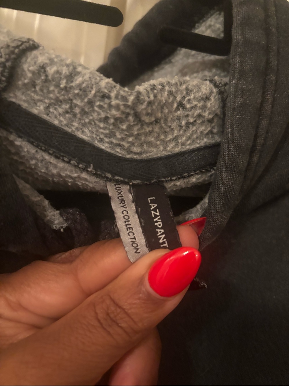 Women's Hooded Teddy Jacket in Gray/ jogger set